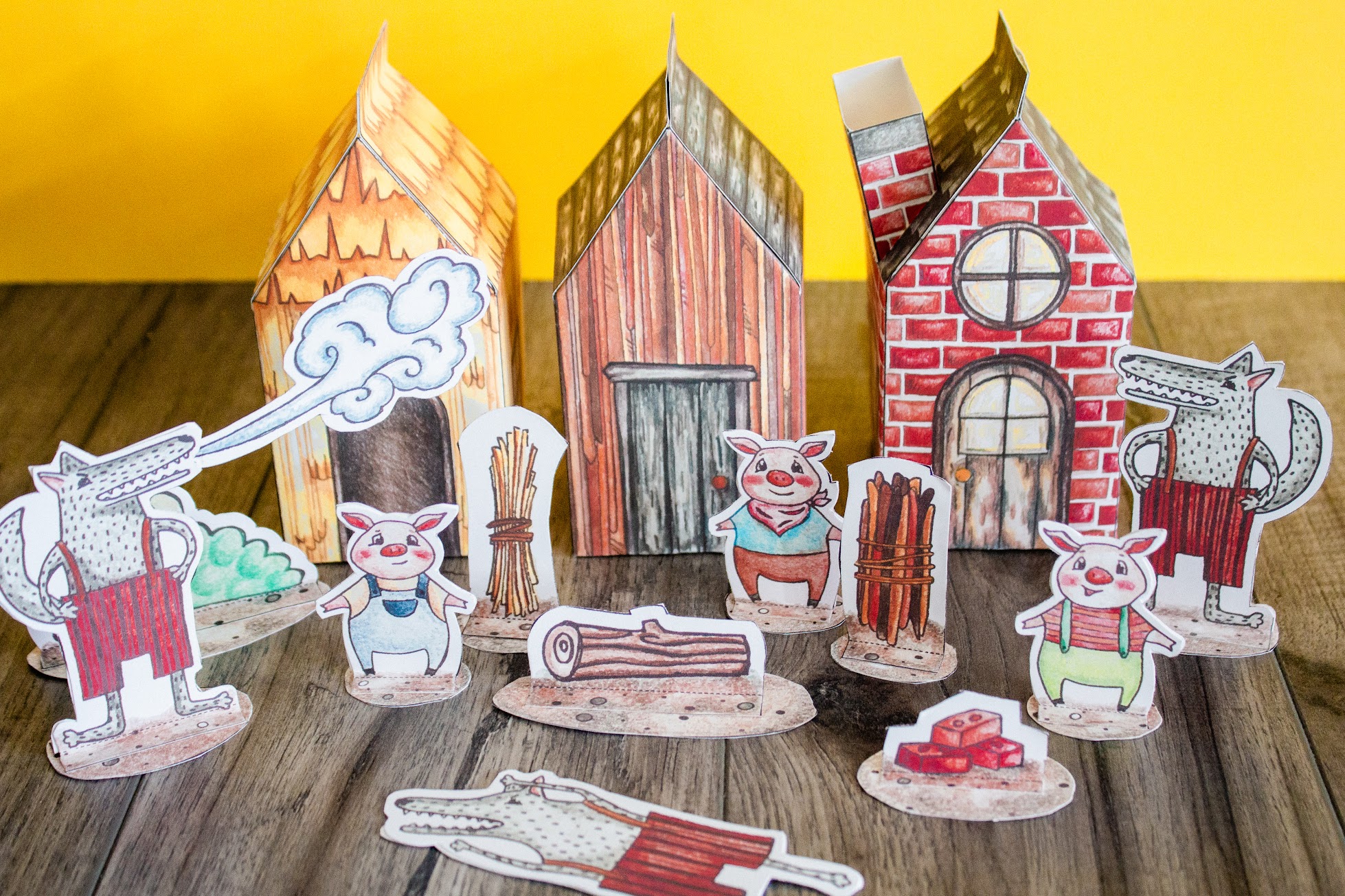 Straw House Three Little Pigs Straw House Three Little Pigs
